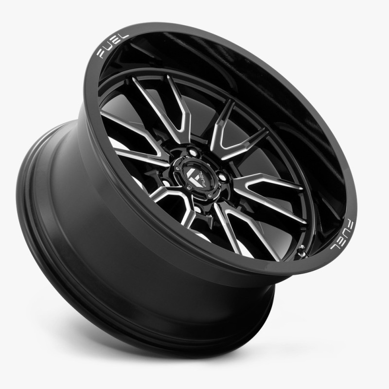 Llanta Fuel Clash Gloss Black Milled 17x9 6x139/-12