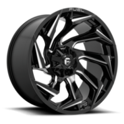 Llanta Fuel Reaction GLOSS MILLED BLACK 20X10 6X139.7/135/-18