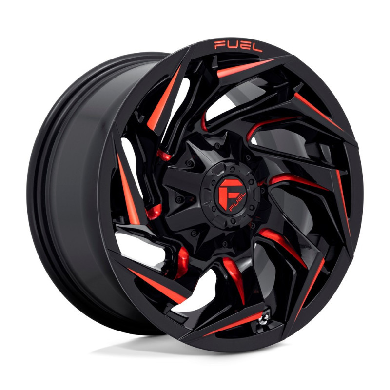 Llanta Fuel Reaction GLOSS BLACK RED TINT 20x9 6X139.7/135/1
