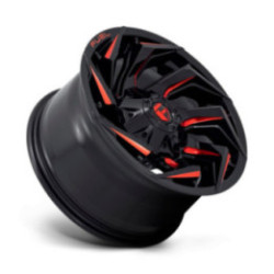 Llanta Fuel Reaction GLOSS BLACK RED TINT 20x9 6X139.7/135/1