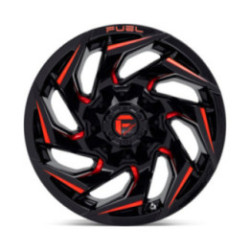 Llanta Fuel Reaction GLOSS BLACK RED TINT 20x9 6X139.7/135/1