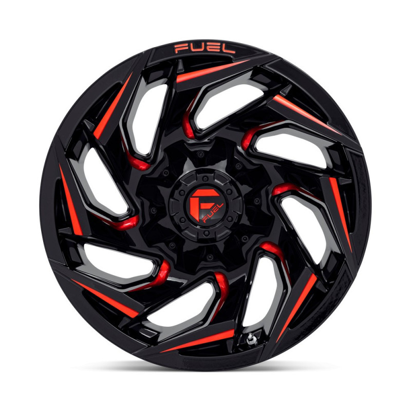 Llanta Fuel Reaction GLOSS BLACK RED TINT 20x9 6X139.7/135/1