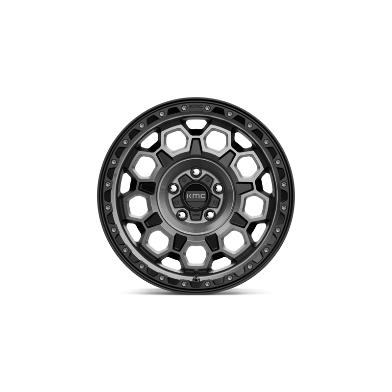 Llanta KMC KM545 TREK satin black w/gray tint 17×9 5×127/-12
