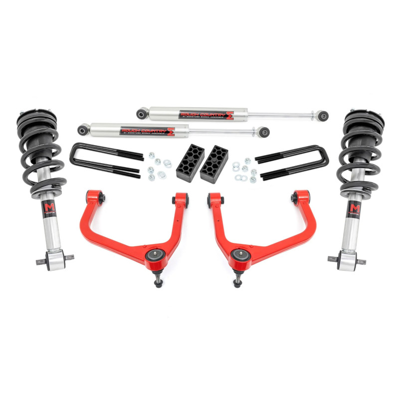 Kit de suspensión M1 3.5" Chevrolet Silverado D/C 2019+ ROUGH COUNTRY