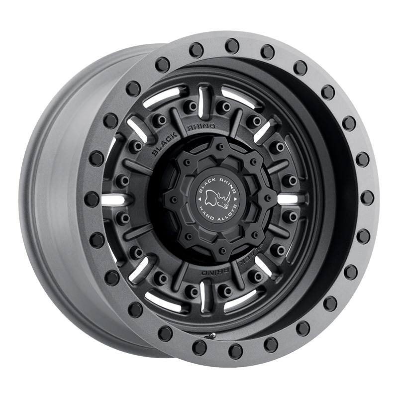 Llanta Black Rhino Abrams TEXTURED MATTE GUNMETAL 17x9.5 8x165/-18