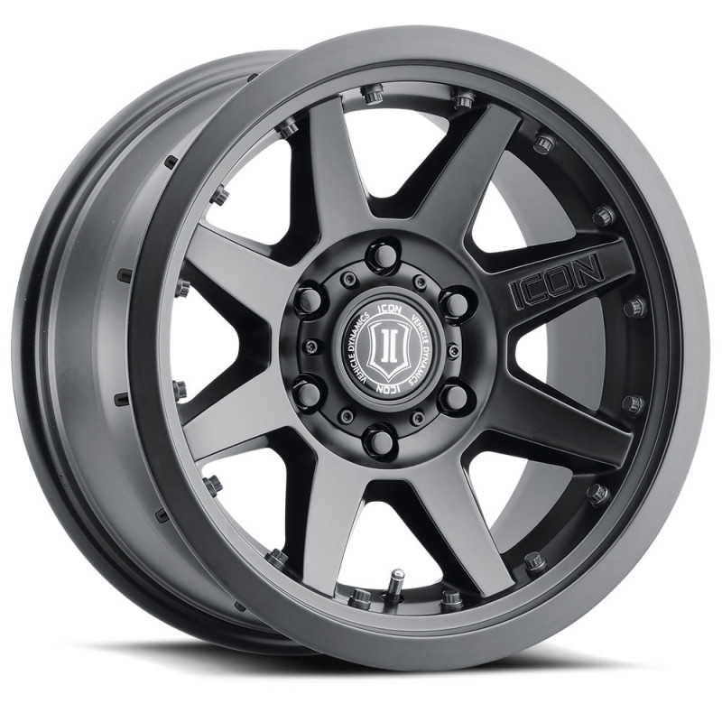 Llanta Rebound Pro Satin Black 17x8.5 6x139/0  ICON ALLOYS