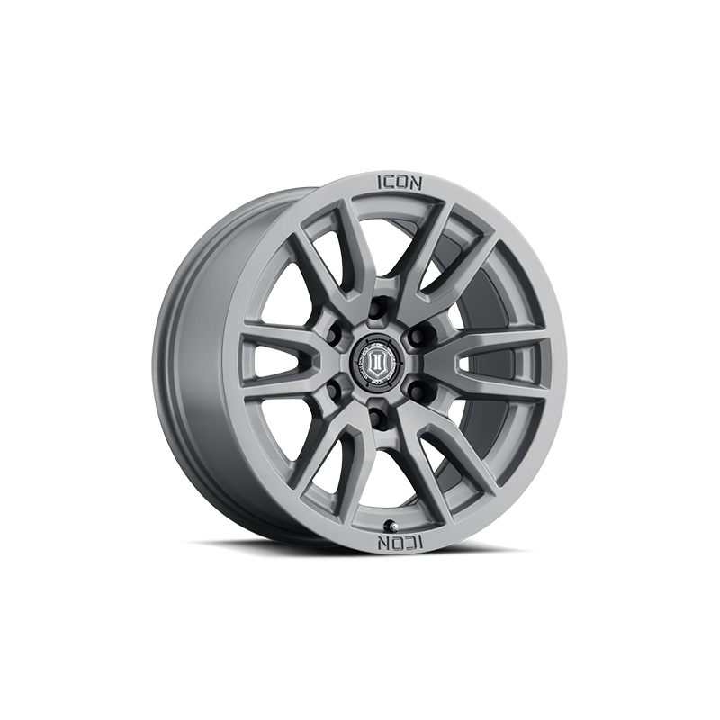 Llanta Vector 6 TITANIUM 17x8.5 6X139/0 ICON ALLOYS