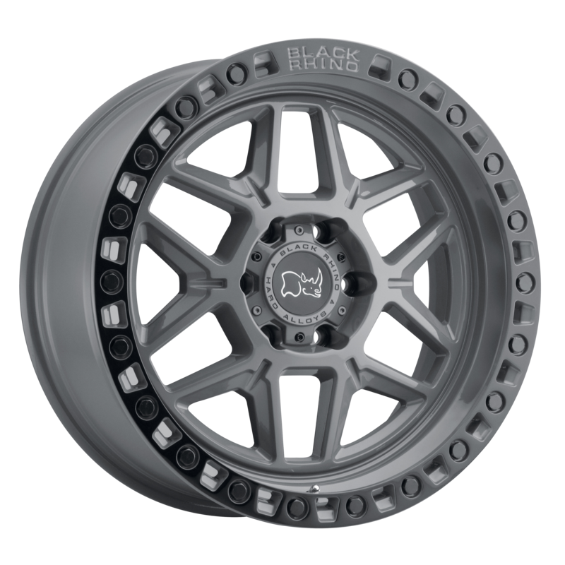Llanta Black Rhino Kelso BATTLESHIP GRAY W/BLACK LIP 17X9 6X139.7/00