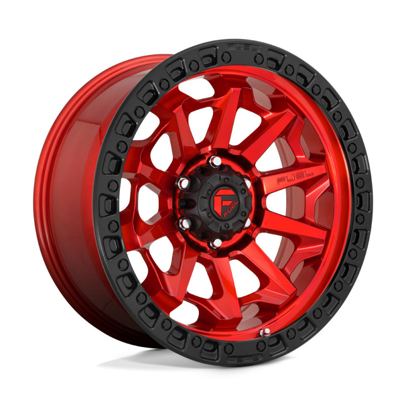 Llanta Fuel Covert Candy Red Black Bead Ring  17x9 6X139/-12