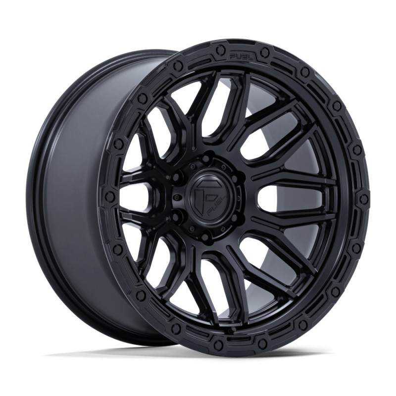 Llanta Fuel Surge Matte Black W/Gloss Black Lip 17x9 6x135/1