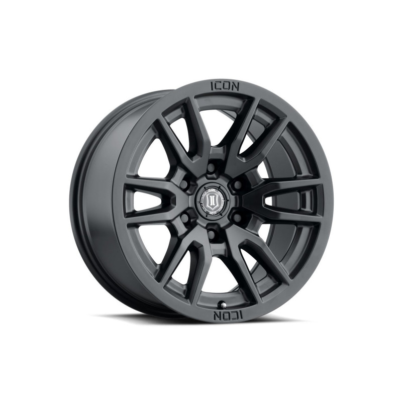 Llanta Vector 6 Satin Black 17x8.5 6X135/6 ICON ALLOYS