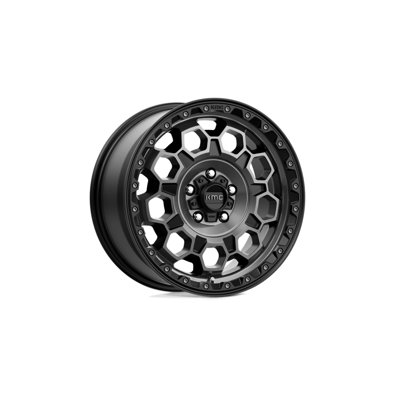 Llanta KMC KM545 TREK satin black w/gray tint 17×9 6x139/00