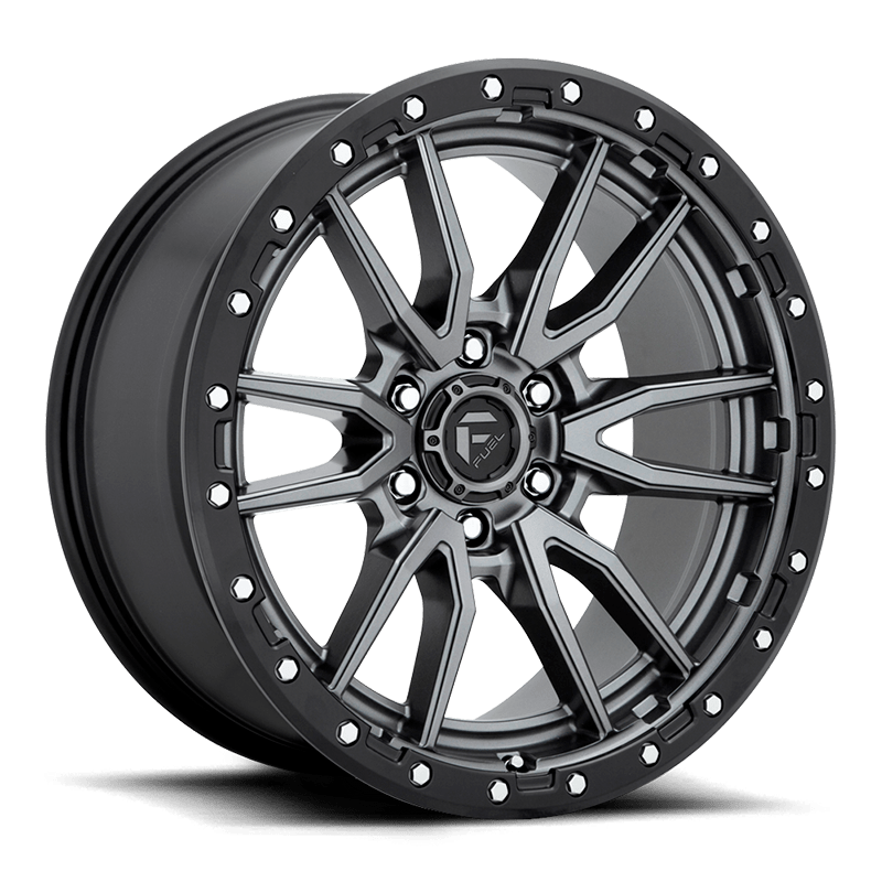 Llanta Fuel Rebel Gunmetal Black Lip 17X9 6X139.7/-12