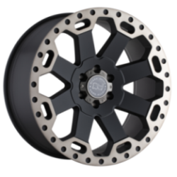 Black Rhino Warlord  MATTE BLACK W/MACHINE 18x9 6x139.7/-12