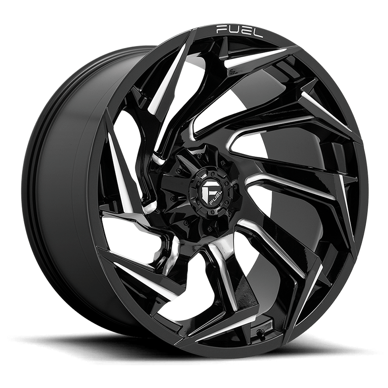 Llanta Fuel Reaction GLOSS MILLED BLACK 20X9 6X139.7/135/+1